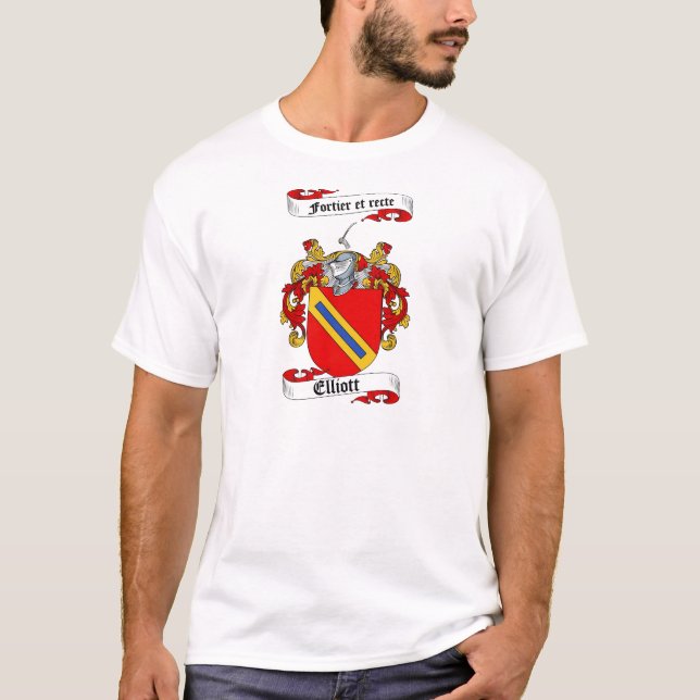 T-SHIRT LE CREST DE FAMILLE D'ELLIOTT - MANTEAU D'ELLIOTT (Devant)
