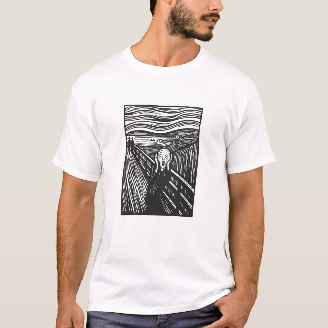 T-shirt Le cri d'Edvard Munch (Devant)