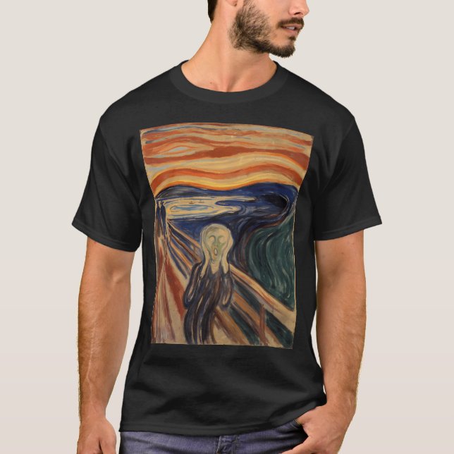T-shirt Le Cri D'Edvard Munch (Devant)