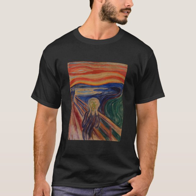 T-shirt Le Cri d'Edvard Munch – Art Iconique (Devant)