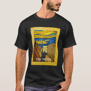 T-shirt Le cri image Munch chats souris le miaulement Cha