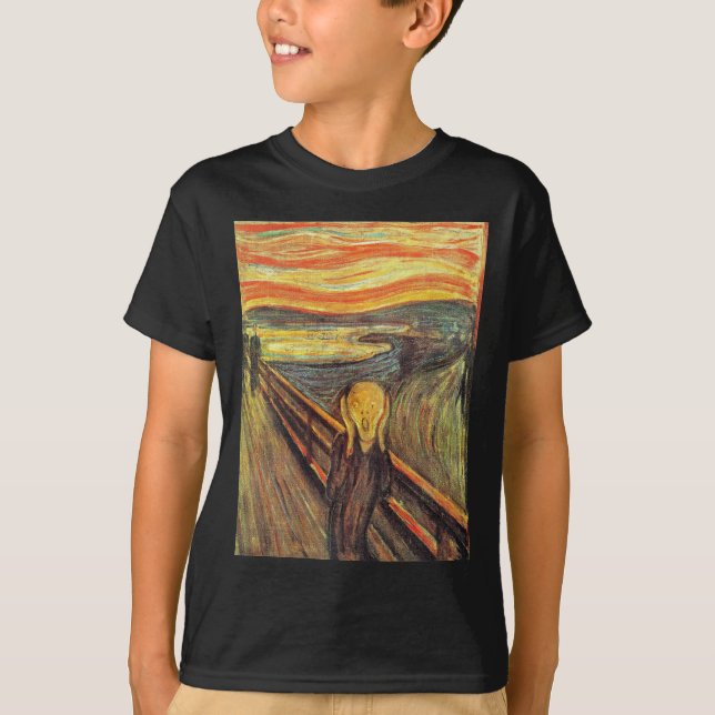 T-shirt Le cri perçant - Edvard Munch (Devant)