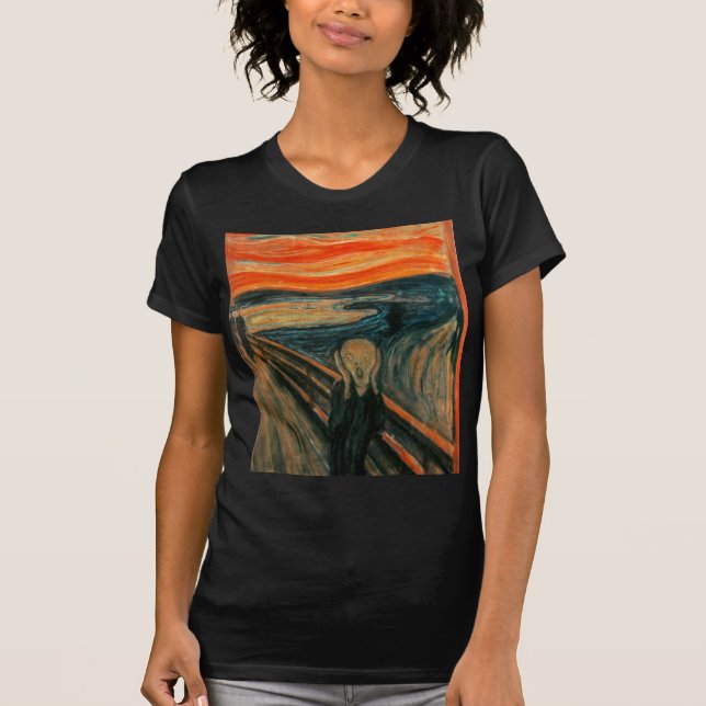 T-shirt Le cri perçant (Edvard Munch) (Devant)