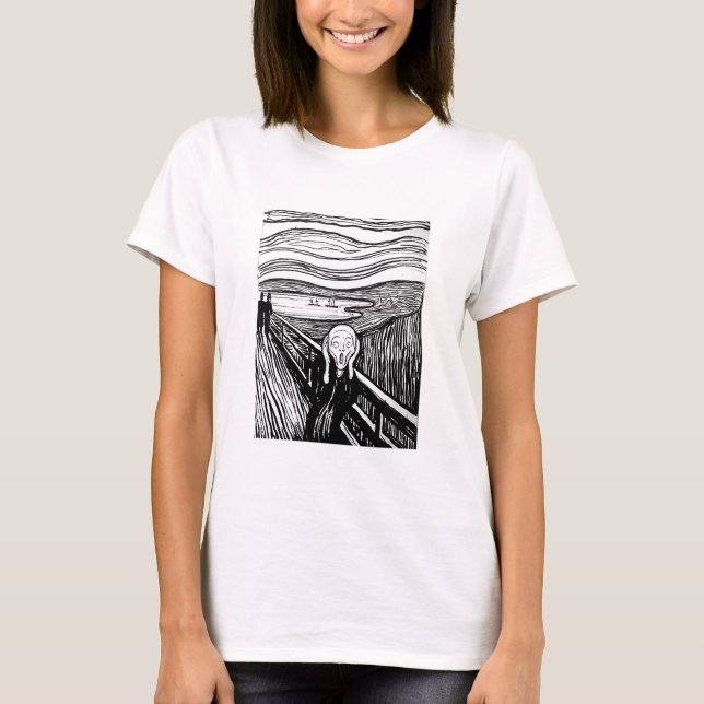 T-shirt Le cri perçant par Edvard Munch (Devant)