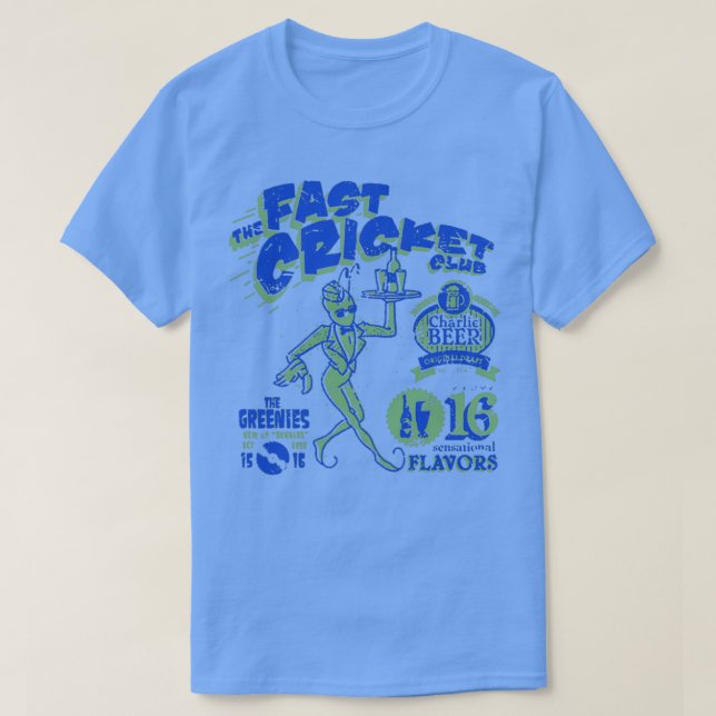 T-shirt le cricket rapide (Design devant)