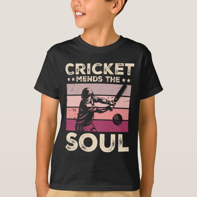 T-shirt Le cricket répare l'âme  (Devant)