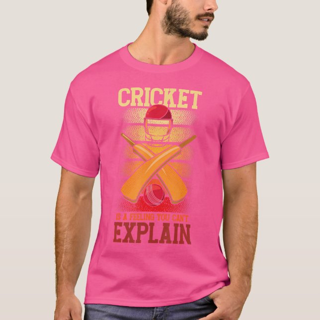 T-shirt Le Cricket Sent Que Vous Ne Pouvez Pas Expliquer L (Devant)