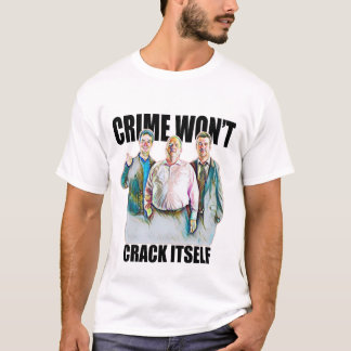 T-shirt LE CRIME NE S'ARRÊTERA PAS - portes débuts