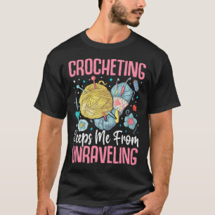 T-shirt Le crochet m'empêche de défaire le tricot