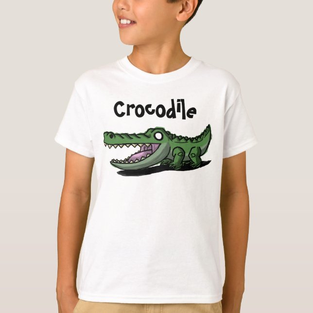 T-shirt Le crocodile badine la chemise (Devant)