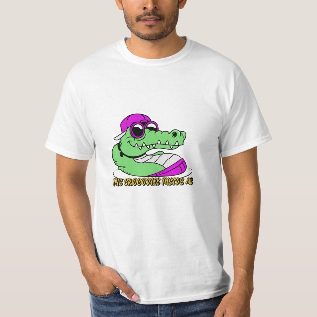 T-shirt Le crocodile en moi | jolie conception (Devant)