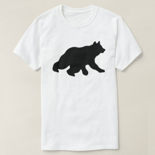 T-shirt Le croisement d'ours noir dépiste chasser le yogi