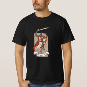 T-shirt Le Croiseur Khight Templar Warriar De Dieu