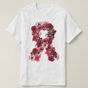 T-shirt Le cru fleurit le ruban rose