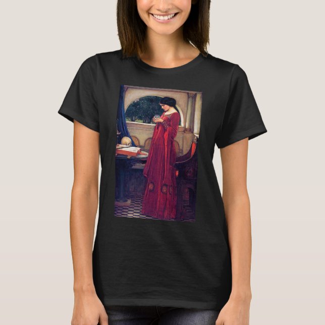 T-shirt Le Crystal Ball, John William Waterhouse (Devant)
