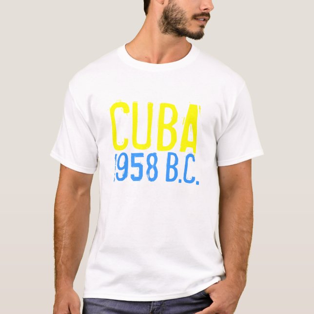 T-shirt le CUBA 1958, (avant castro) (Devant)