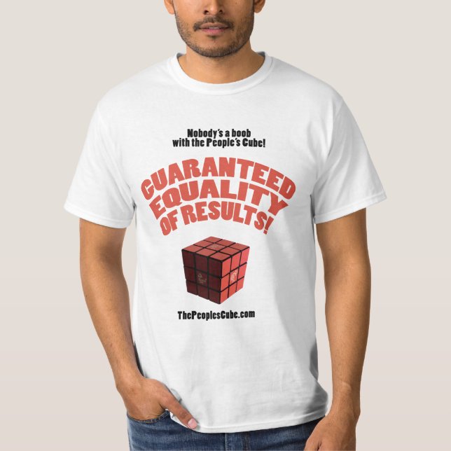 T-shirt Le cube des personnes - égalité garantie des (Devant)