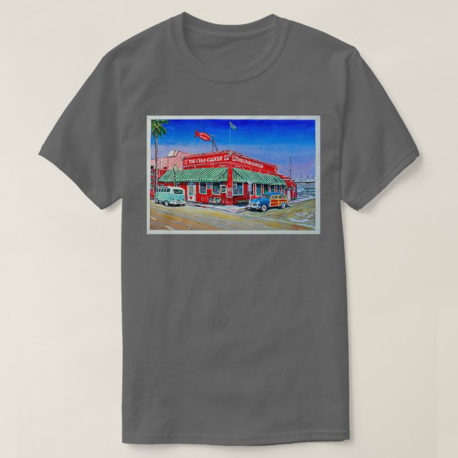 T-shirt Le cuisinier de crabe Newport Beach 1 (Design devant)