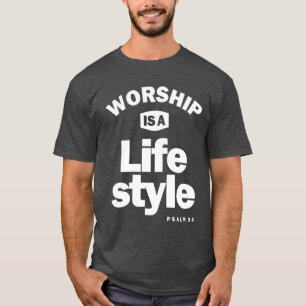 T-shirt Le Culte Est Un Style De Vie Christian Design