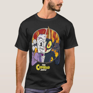 T-shirt Le Cuphead Show King Dice Et Le Diable Split Pos