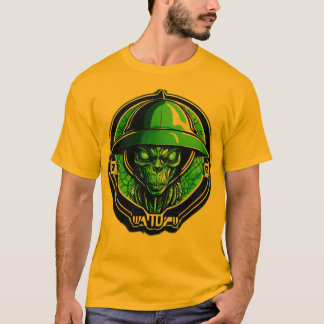 T-shirt Le Curieux Wanderer Vert