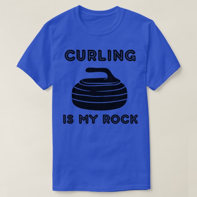 T-shirt Le curling est ma pierre 3 (Design devant)