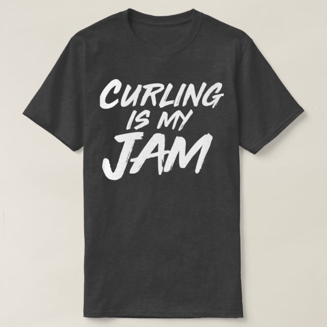 T-shirt Le Curling Est Mon Jam 2 (Design devant)