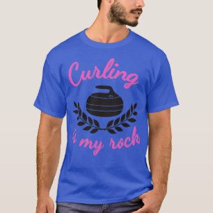 T-shirt Le curling est mon rocher