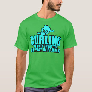 T-shirt Le Curling, Seul Sport À Jouer En Pyjamas 5
