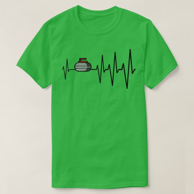 T-shirt Le curling soulève mon pouls (Design devant)