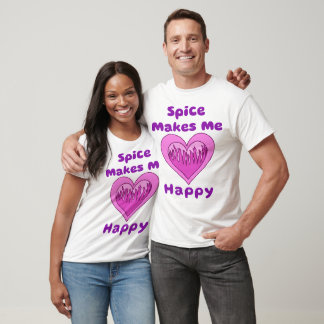 T-shirt Le Curry Me Fait Heureux Amateur de Curry