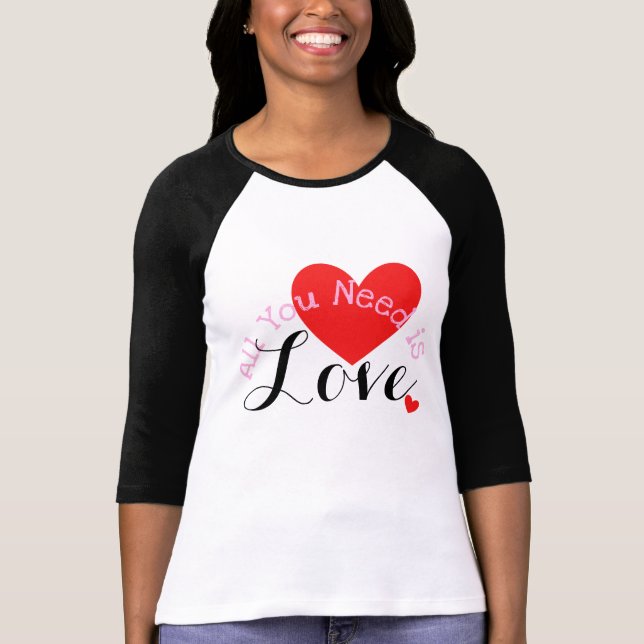 T-shirt Le Cursive tout de Saint-Valentin où vous avez (Devant)