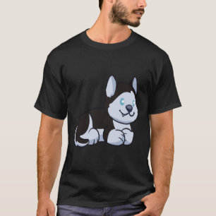 T-shirt Le Cute Chibi Husky Vous Attend