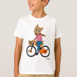 T-shirt Le cyclisme de Sam<br><div class="desc">Chien Sam va faire du vélo ! !</div>