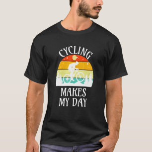 T-shirt Le cyclisme rend une journée Vintage Cycliste au c
