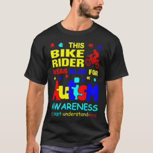 T-shirt Le cycliste porte le bleu pour la Sensibilisation