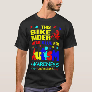 T-shirt Le cycliste porte le bleu pour la Sensibilisation 