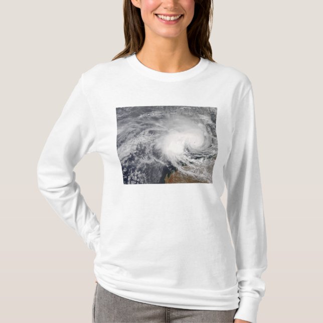 T-shirt Le cyclone tropical Nicholas au large de l'Austral (Devant)