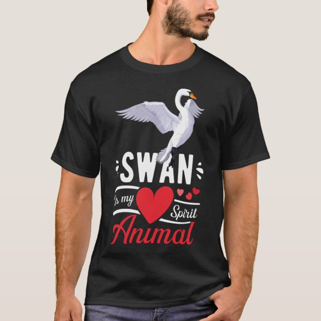 T-shirt Le cygne est mon esprit Animal Love mignon Swan Ki (Devant)