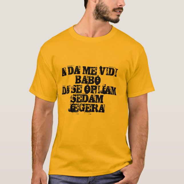 T-shirt le DA je babo de vidi (Devant)