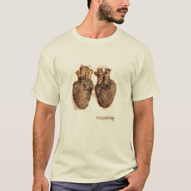 T-shirt le DA Vinvi -- Croquis de coeur (Devant)