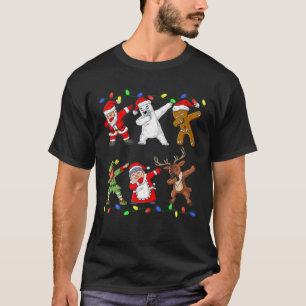 T-shirt Le Dabbing Dabbing Père Noël Collecte Joyeux Noël