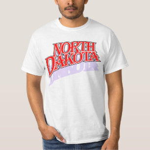 T-shirt Le Dakota du Nord couvre la chemise F/B