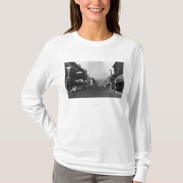 T-shirt Le Dalles, vue de ville de rue principale de (Devant)