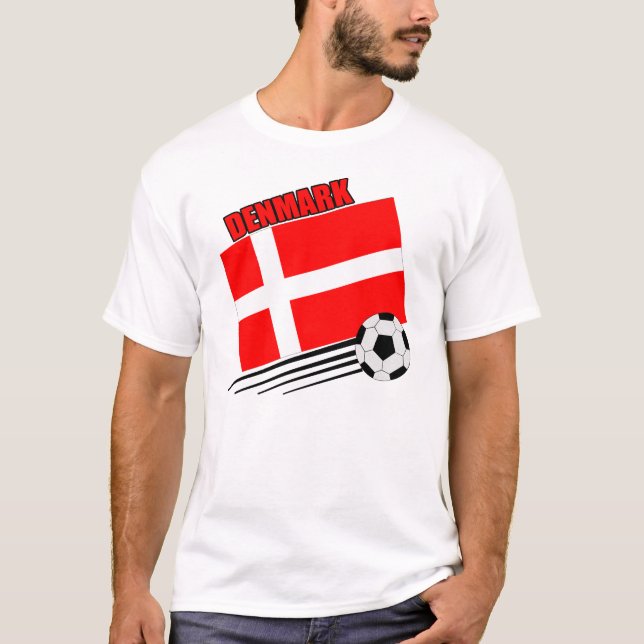 T-shirt Le Danemark - équipe de football (Devant)