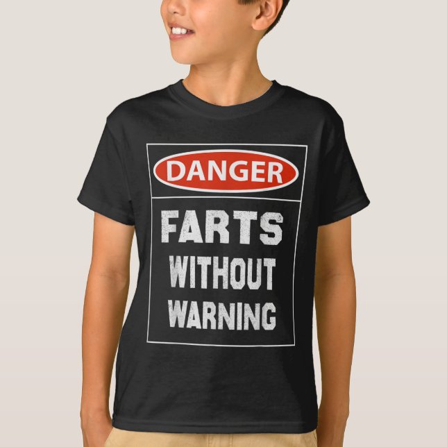 T-shirt Le danger s'efface sans avertissement (Devant)