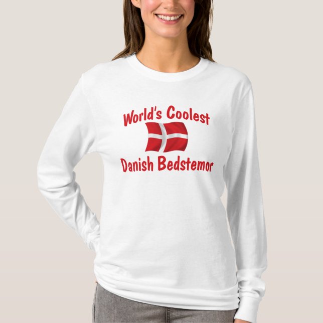 T-shirt Le danois le plus frais Bedstemor (Devant)