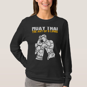 T-shirt Le De 8 Membres Muay Thai Martial Kick Boxer comba