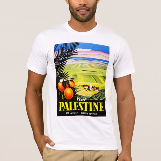 T-shirt Le ~ de la Palestine de visite voient la beauté (Devant)