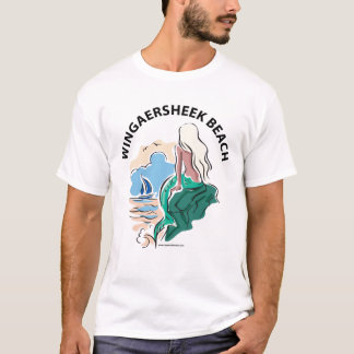 T-shirt Le débardeur des hommes de sirène de plage de